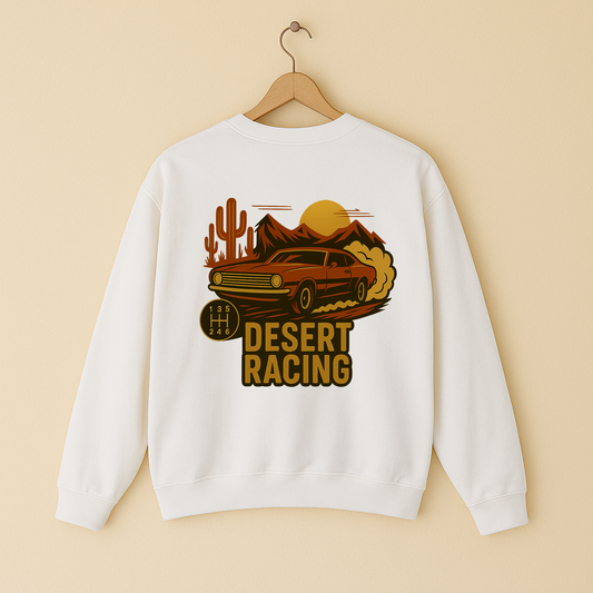 Desert Racing Design Crewneck